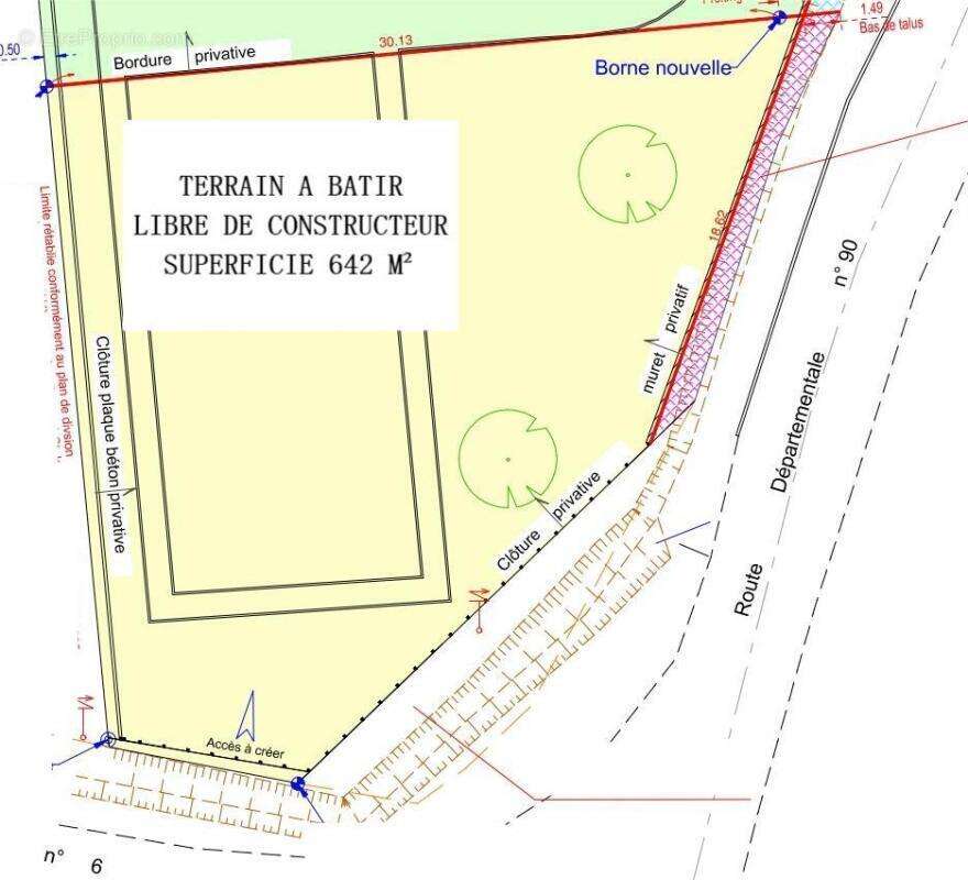 Terrain à ANDOUILLE-NEUVILLE