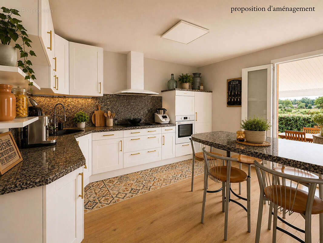 Maison de plain pied  140m² + garage+ jardin avec piscine - photo 2