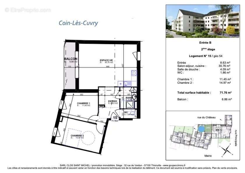Appartement à COIN-LES-CUVRY