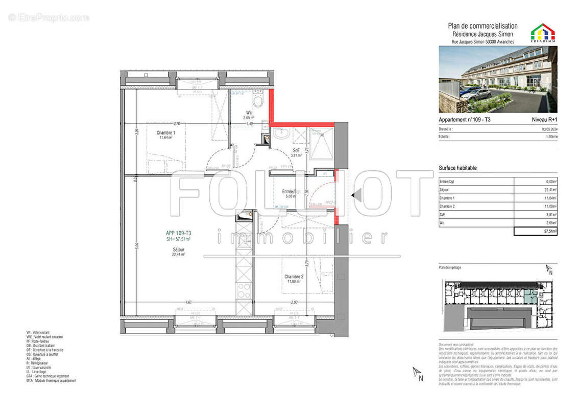 Appartement à AVRANCHES