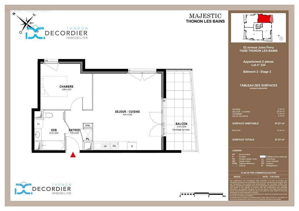 Appartement à THONON-LES-BAINS