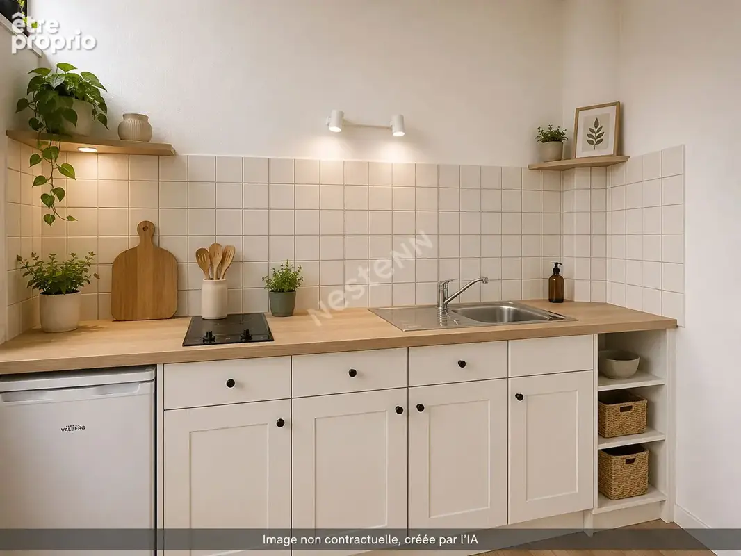 Nantes Tortière - Bords de l'Erdre studio de 29m2 avec  balcon, stationnement, cave - photo 6