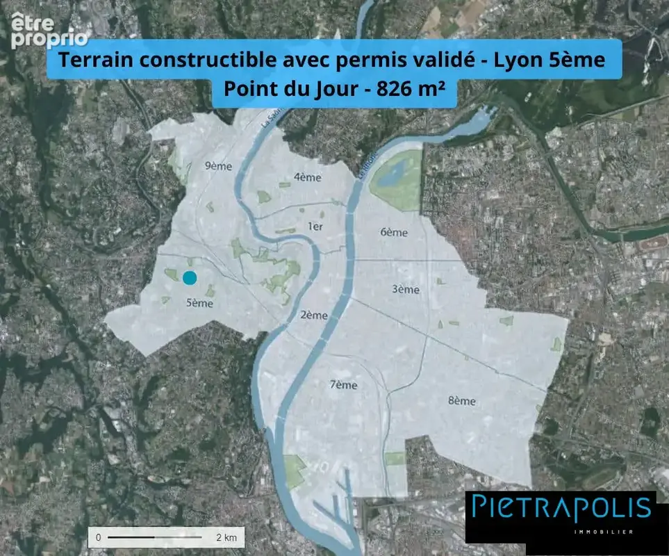 Terrain 826 m² à Lyon-5e  - photo 2