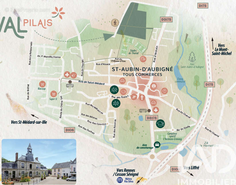 Photo 3 - Terrain à SAINT-AUBIN-D&#039;AUBIGNE