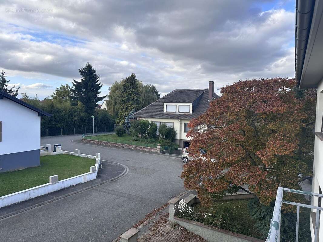 Vue depuis le balcon - Appartement à SOUFFELWEYERSHEIM