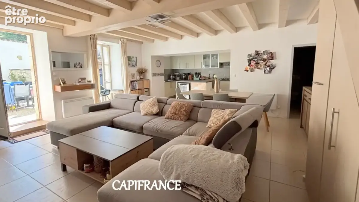Maison charentaise en pierre - 120 m² habitables - 4 chambres + 1 bureau - TAILLEBOURG au coeur du village - photo 3