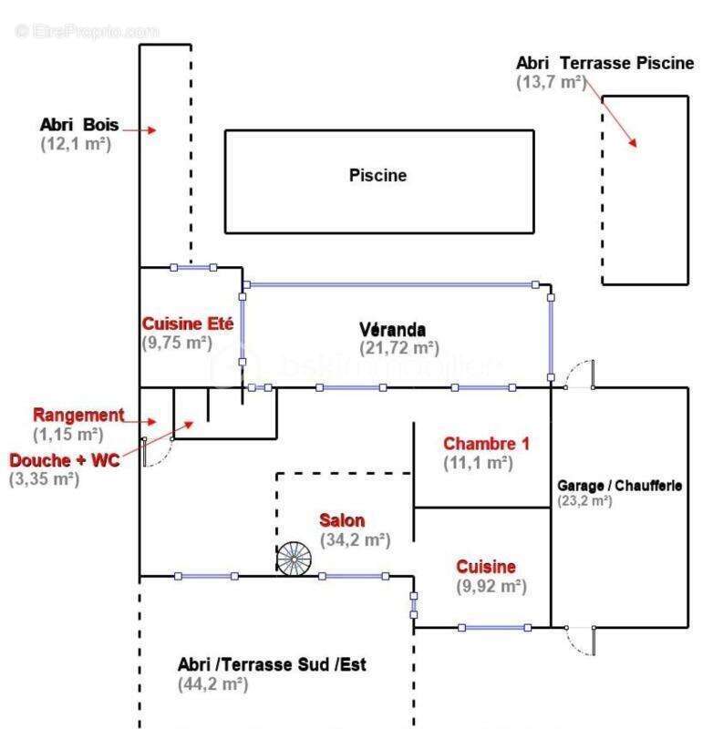 Maison à SAINT-MARTIN-D'HERES