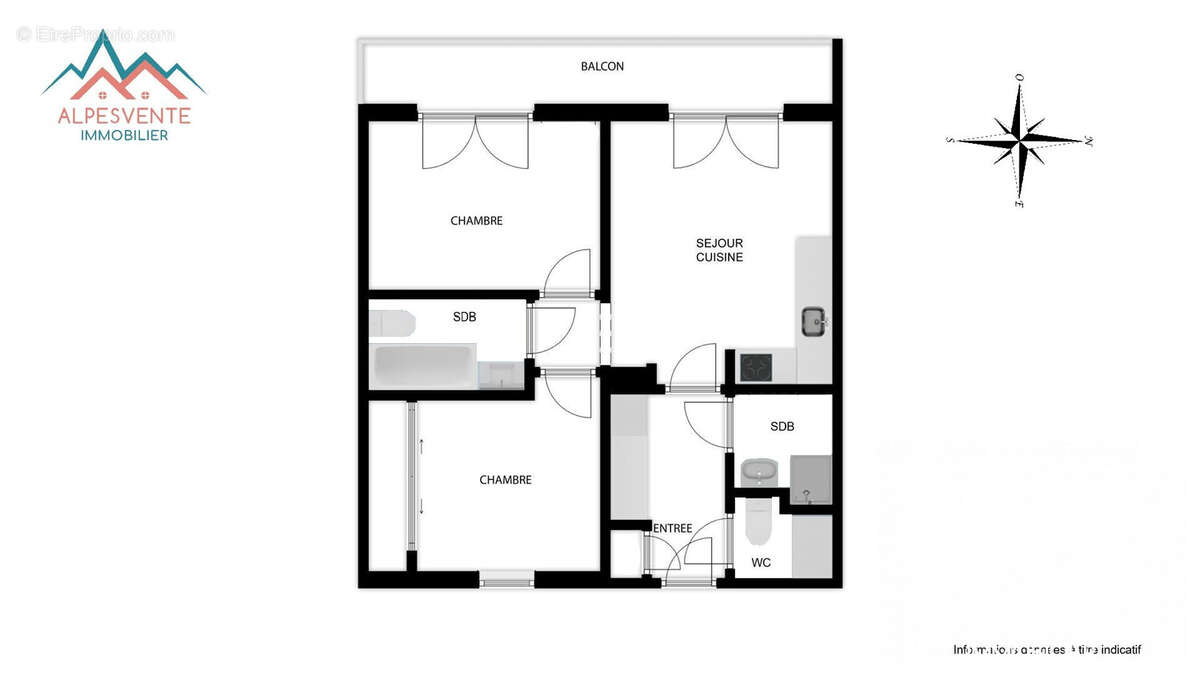 avendre_appartement_t3_garage_rocdenfer_alpesvente - Appartement à SAINT-JEAN-D'AULPS