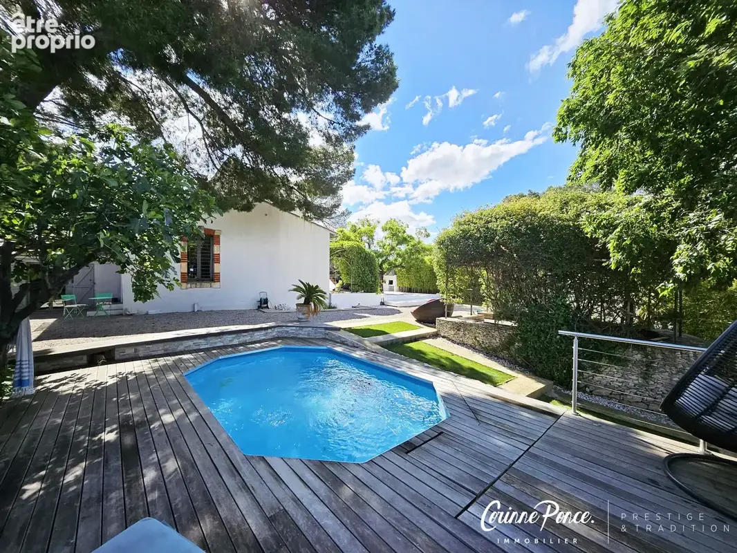 Nîmes Maison de charme villa rénovée avec magnifique vue proposé par Corinne Ponce Immobilier - photo 7