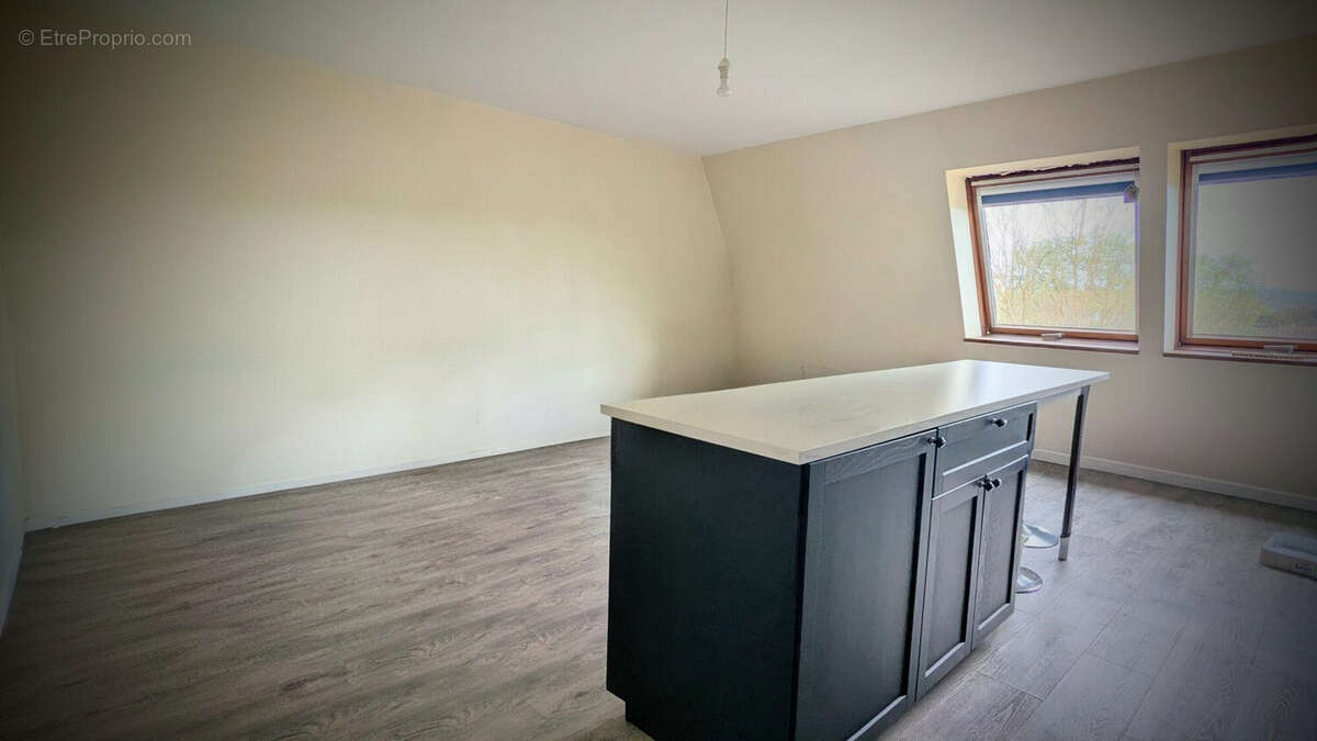 pièce cuisine et salon - Appartement à AIGUILLON