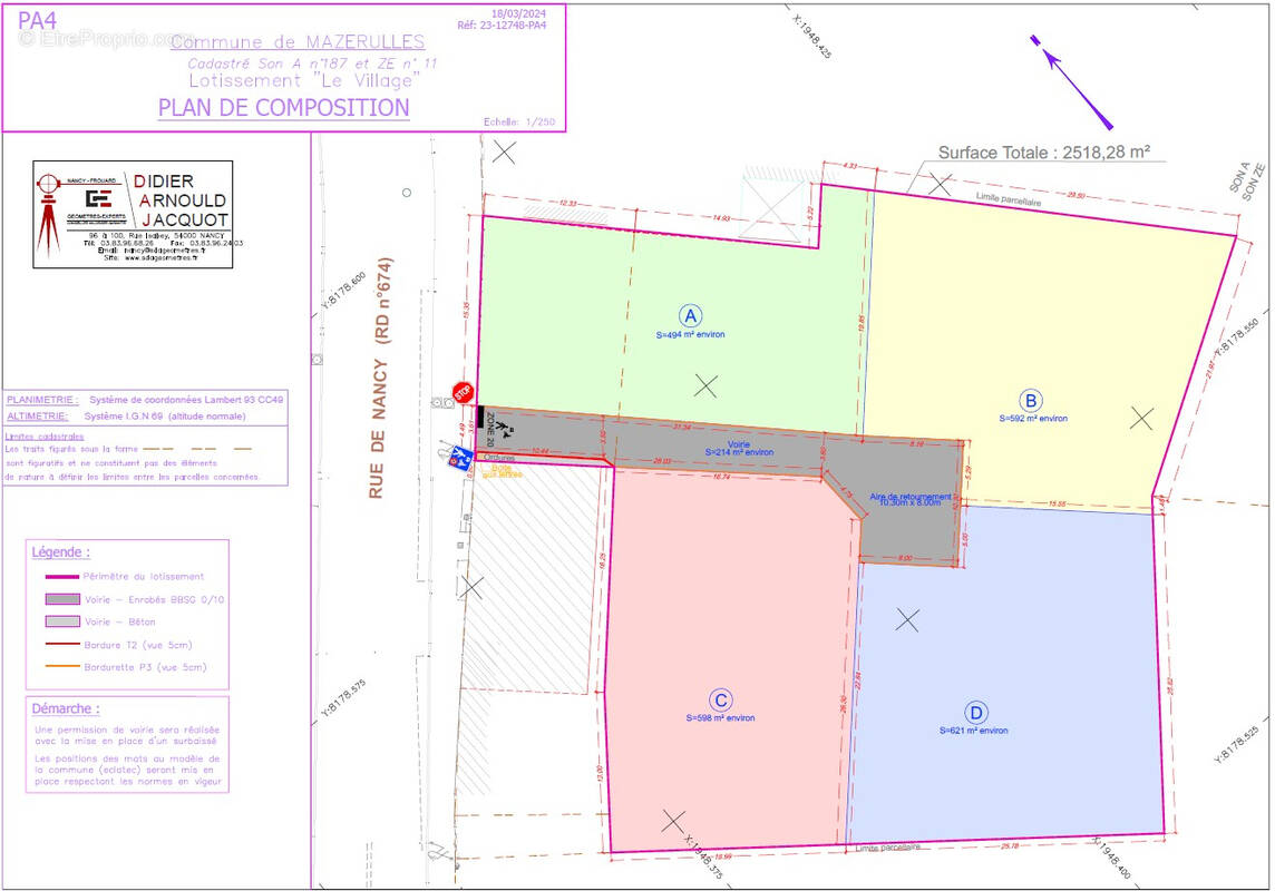 Terrain à MAZERULLES