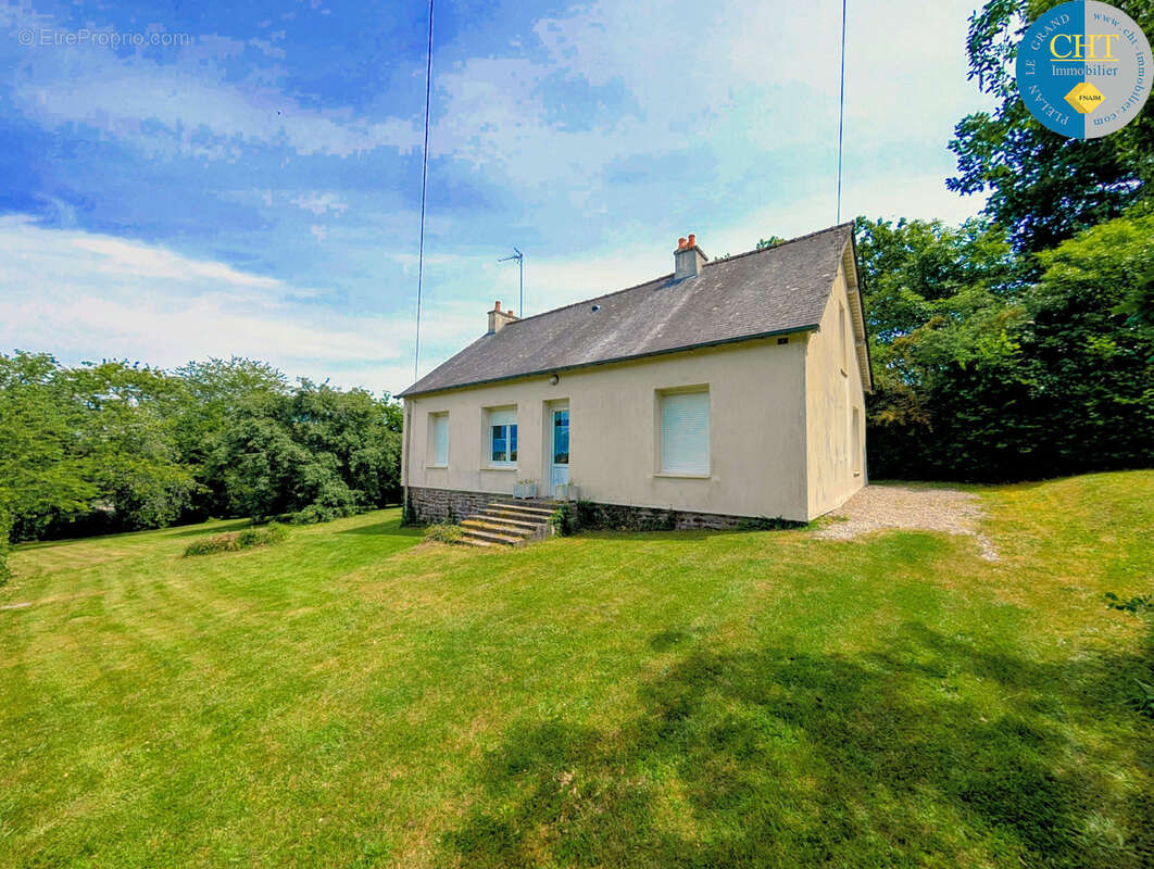 Maison de plain-pied sur grand terrain constructible   saint-malo-de-beignon (56380) avec cht immobilier - photo 2