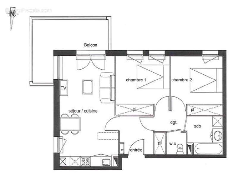 Appartement à SAINT-ANDRE-DE-CUBZAC