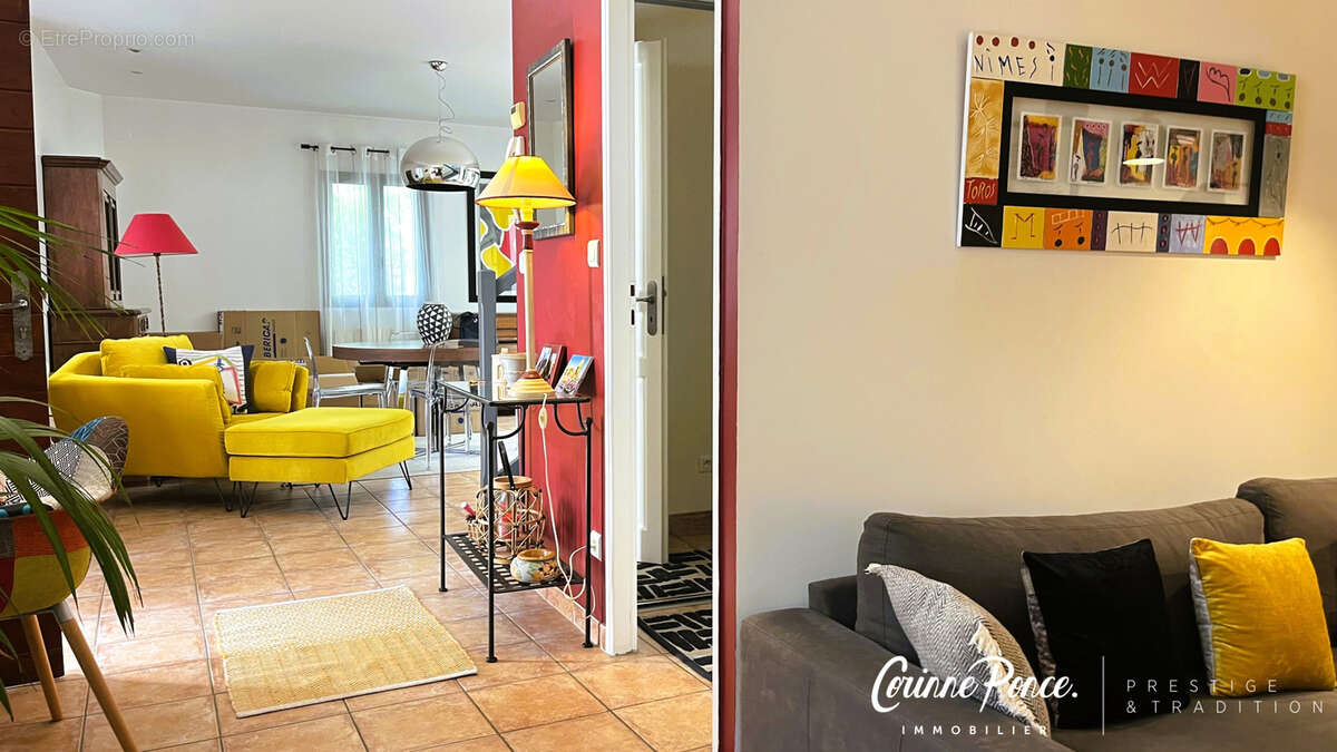 Nimes centre  appartement 145m2  de  standing avec patio terrasse jardin  et parking dans residence intime et - photo 5