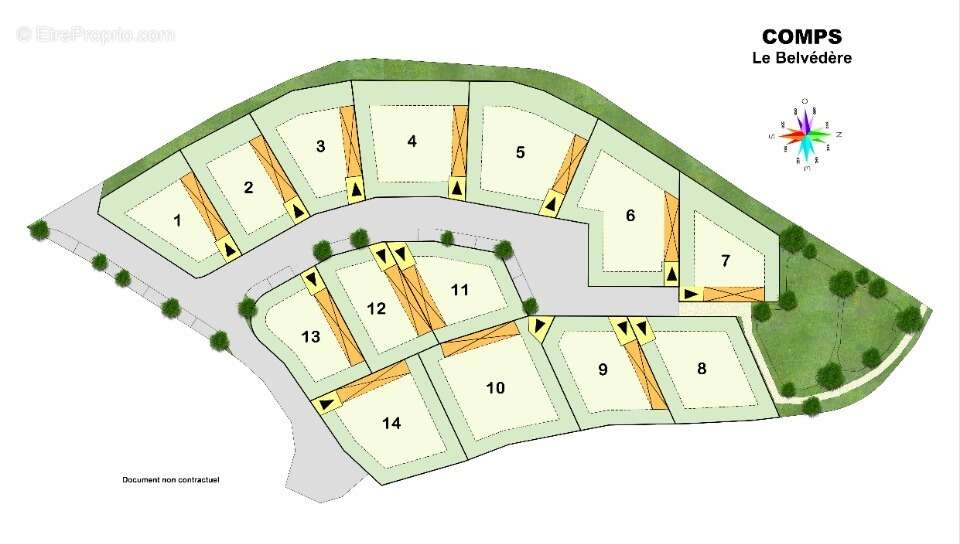 Terrain 578 m² à Comps  - photo 2