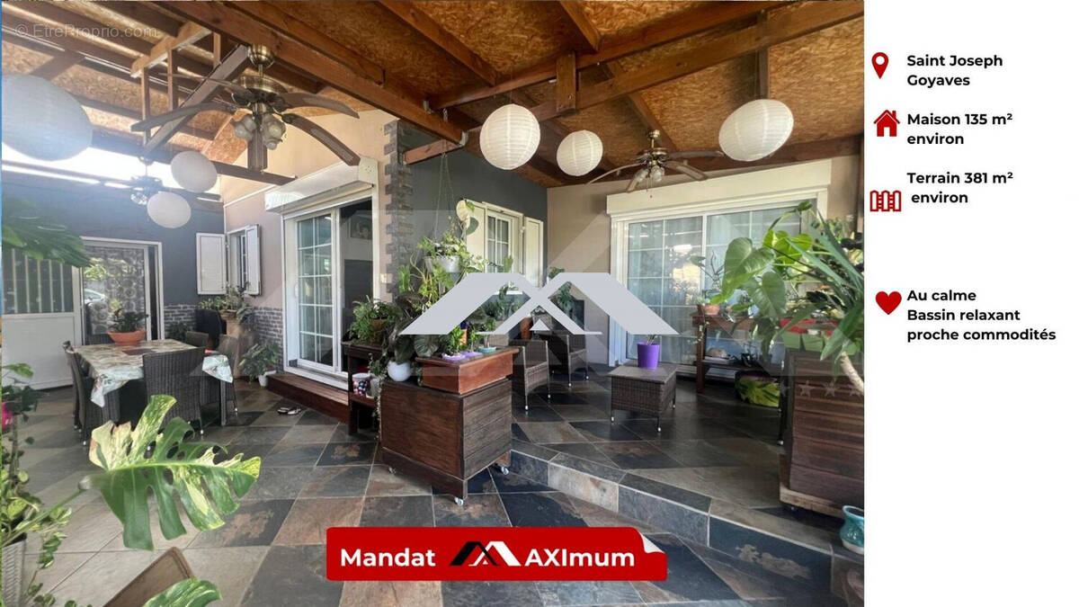 Maison à SAINT-JOSEPH