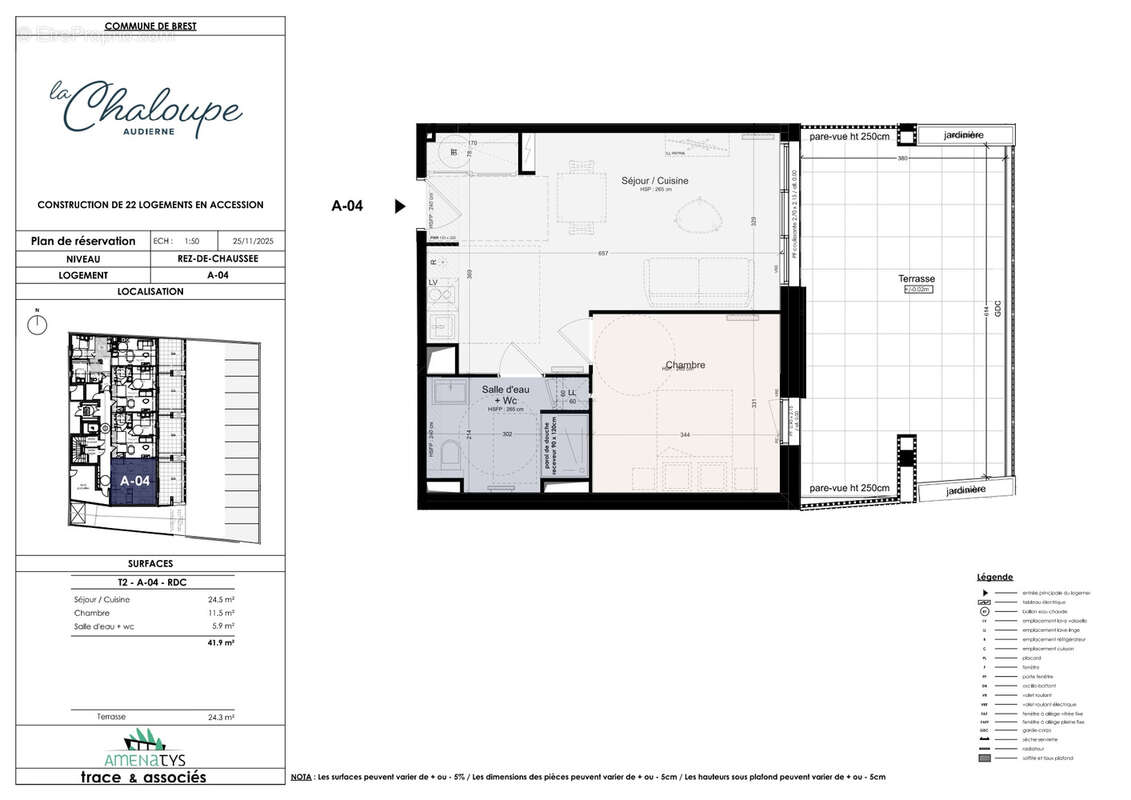 Appartement à AUDIERNE
