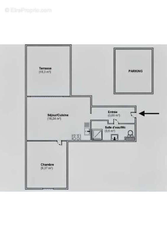 Appartement Choisy Le Roi 2 pièce(s) 32.26 m2 - photo 9