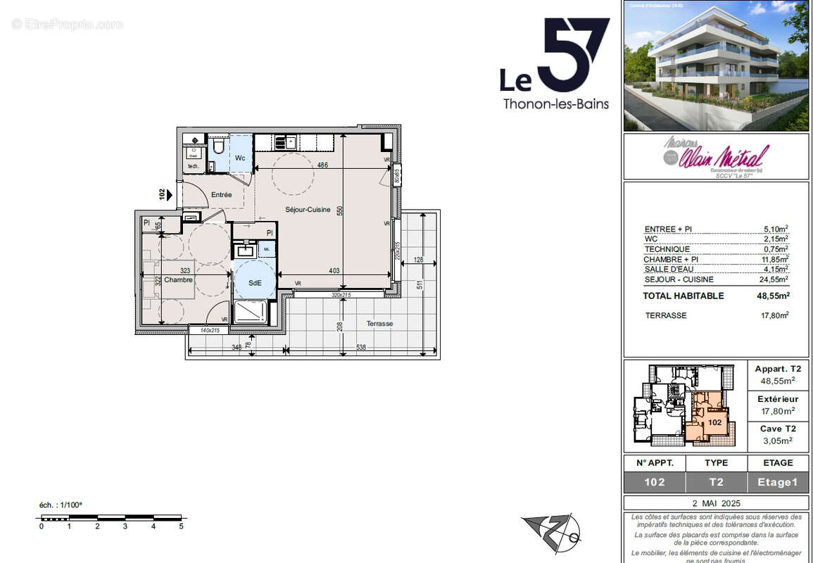 Appartement à THONON-LES-BAINS