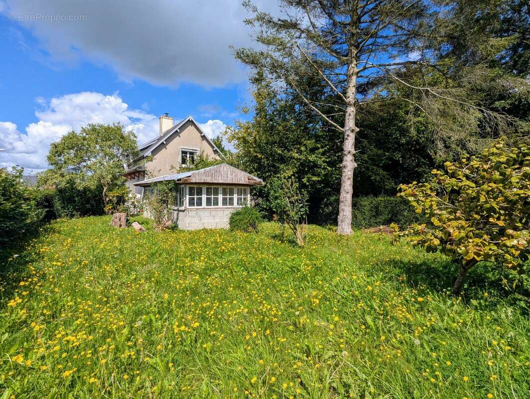 jardin côté serre de jardin - Maison à ISIGNY-SUR-MER
