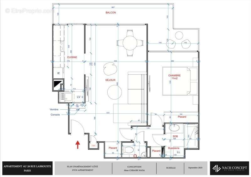 Appartement à PARIS-15E
