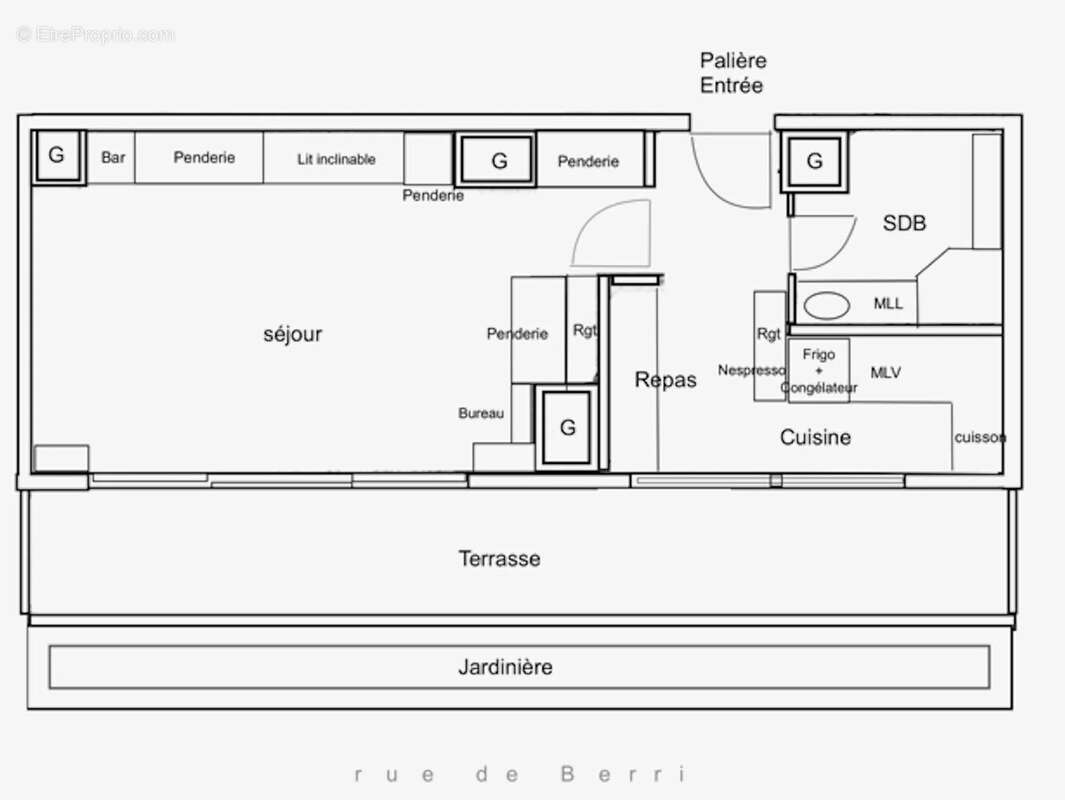 Appartement à PARIS-8E