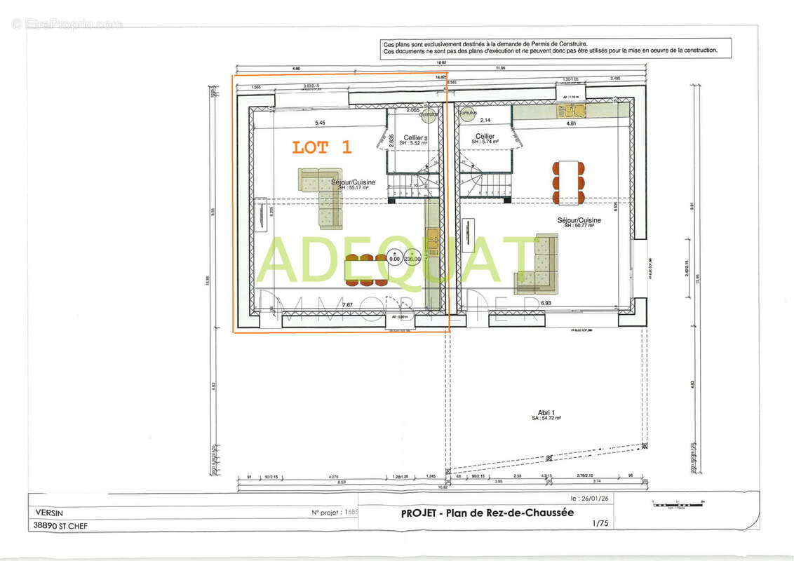 Appartement à SAINT-CHEF