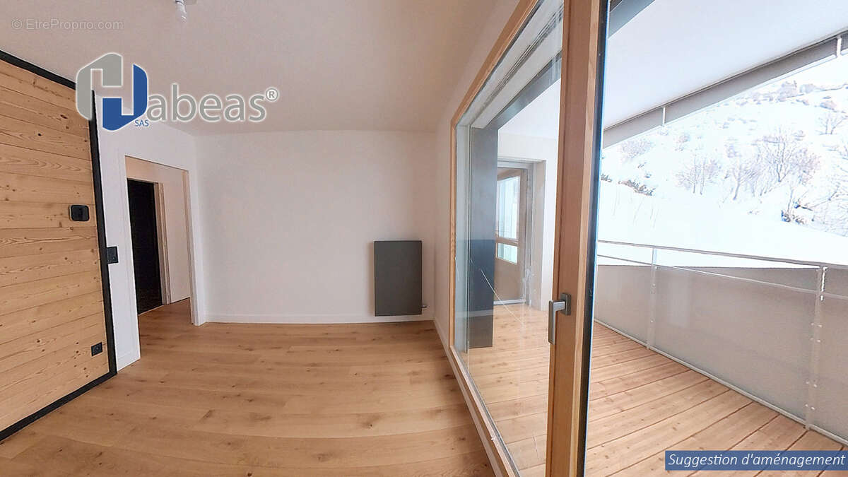 T3 avec 1 chambre plus 2 cabines , 63.71m², Balcon 5,58m², Casier à Ski, cellier - photo 18