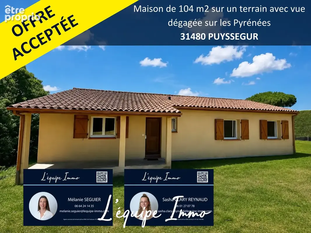 Maison t4 sous-sol grand jardin vue pyrenees - photo 2