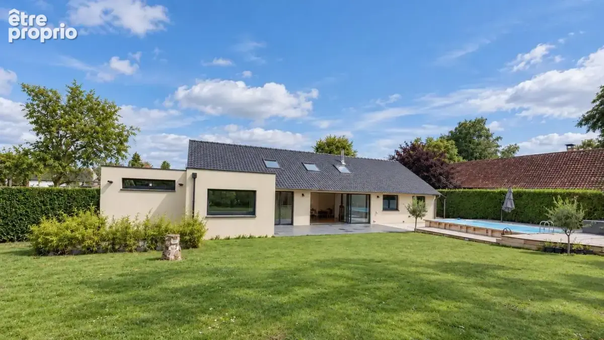 Plain pied individuel - 5 chambres - garage - jardin et piscine - photo 10