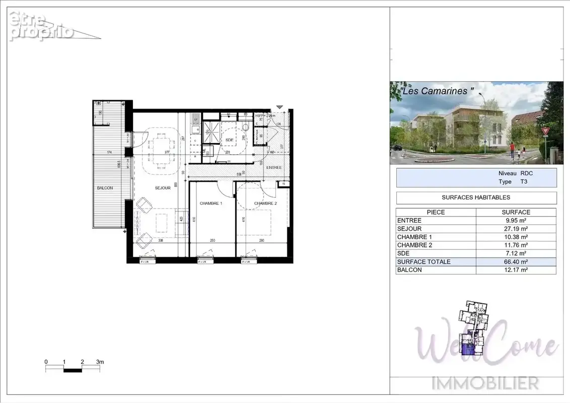 Appartement neuf t3 de 66m² sud (box inclus) - annecy - photo 3