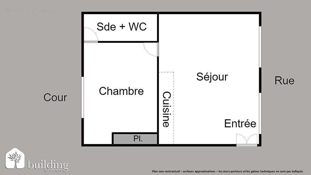 Batignolles Cardinet Paris 17ème - Appartement 2 pièces 28,3 m² - photo 2