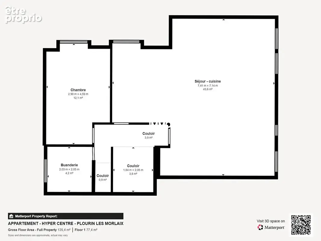 À vendre : Appartement spacieux de 5 pièces à Plourin les Morlaix ! - photo 16