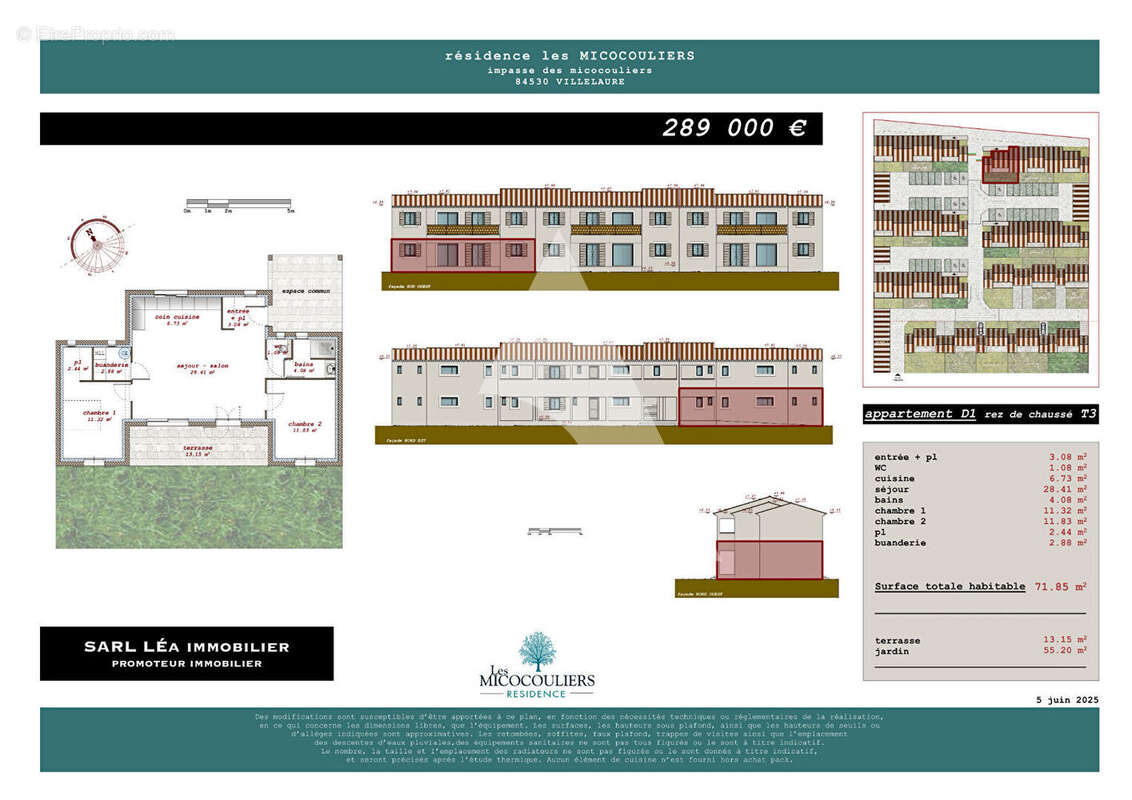 Appartement à VILLELAURE