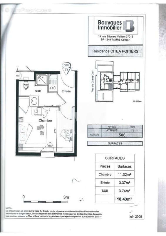 Appartement 18 m² à Poitiers  - photo 8