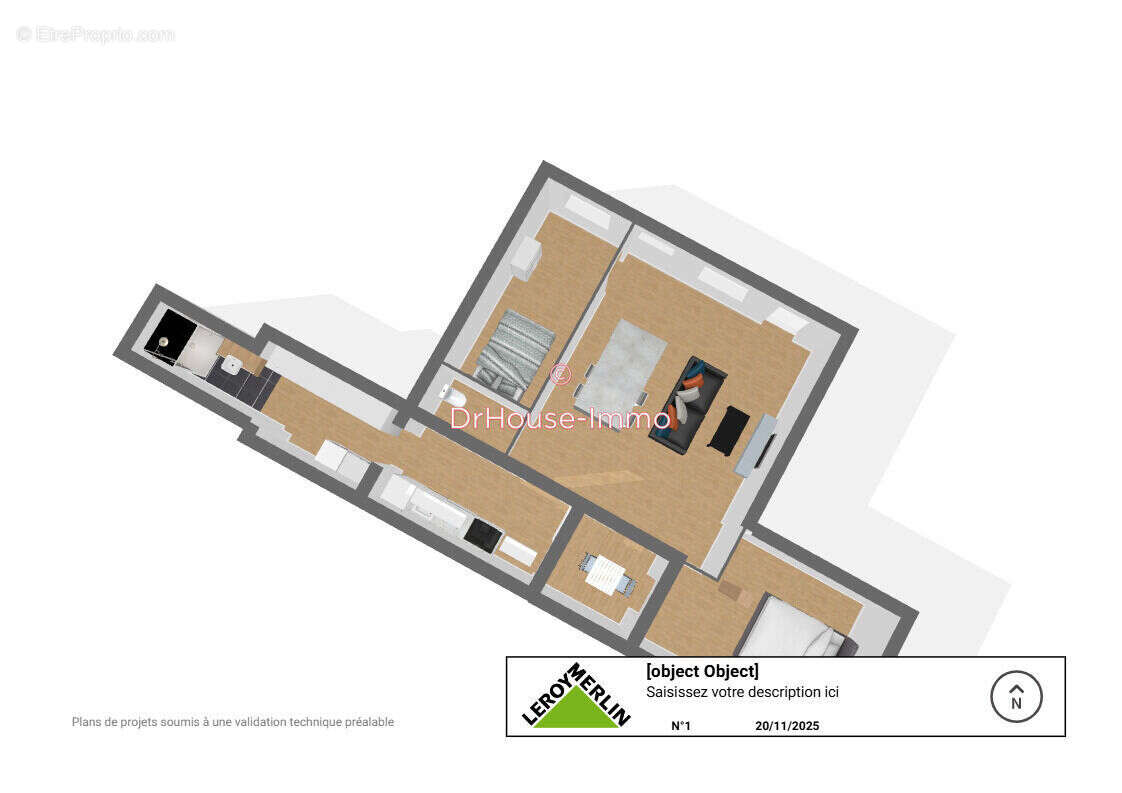 Appartement à BAZANCOURT