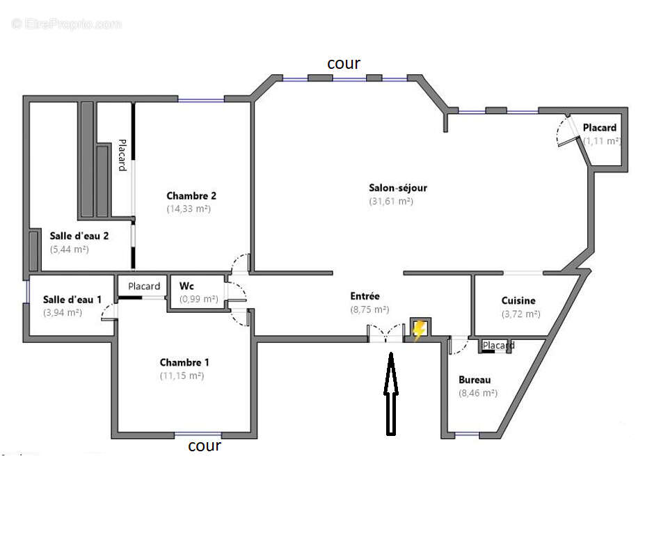 Appartement à PARIS-16E