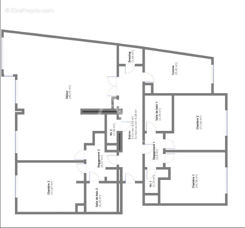 Appartement familial - 4 pièces 112 M² avec balcons PARIS 12 - photo 13