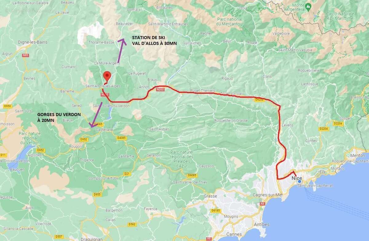 Terrain à LA MURE-ARGENS