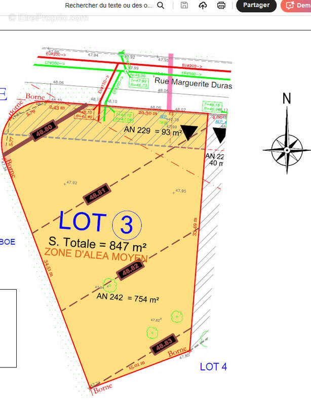 Terrain à BOE