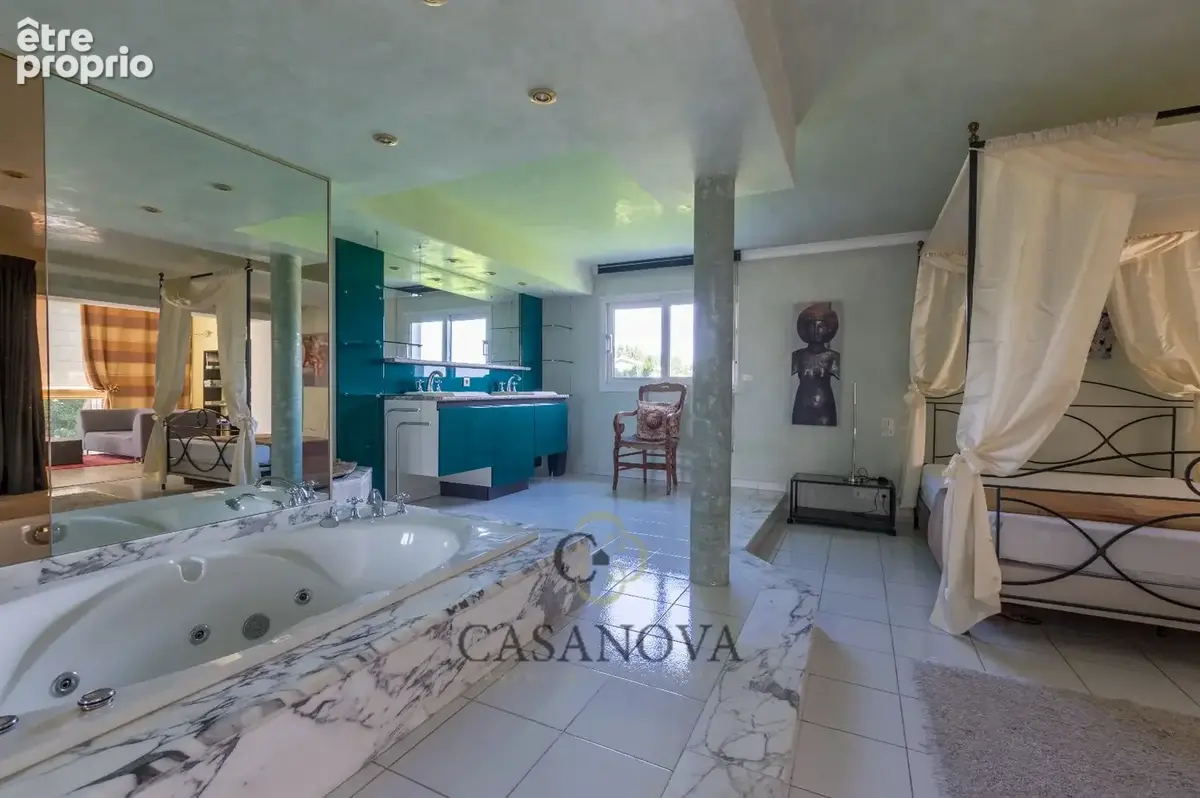 Villa d'architecte contemporaine avec piscine et parc arboré à Villetelle entre Montpellier et Nîmes - photo 16