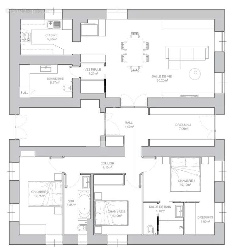 Appartement à BEAUSOLEIL