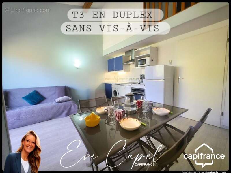 Appartement à vendre 3 pièces LE CAP D'AGDE (34), DUPLEX T3 - 400 m des plages - Vendu Meublé - dans résidence avec Piscine & As - photo 10