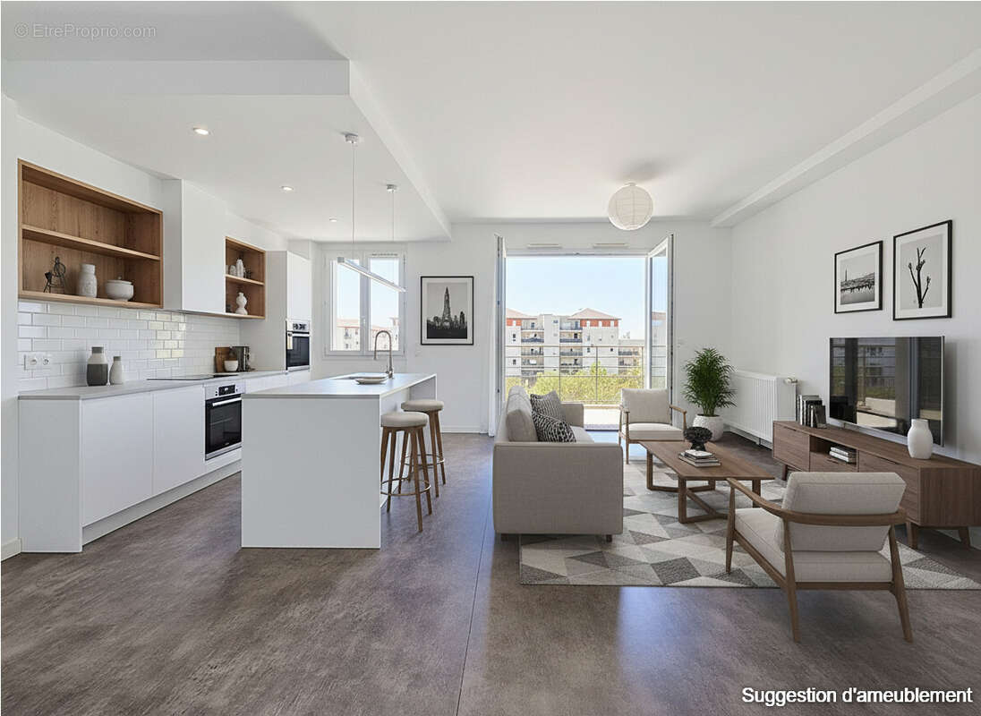 Appartement récent 2 chambres avec balcon et place de stationnement - photo 4