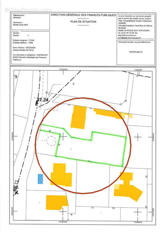 Terrain à BREM-SUR-MER