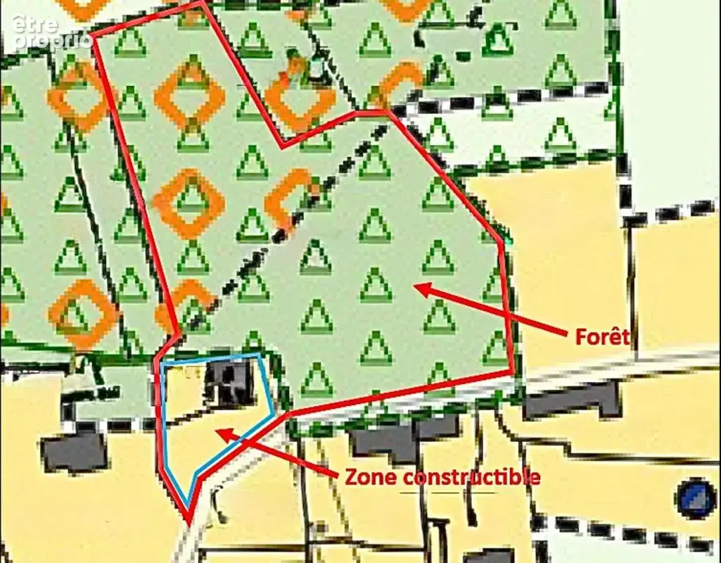 Terrain constructible de 700 m2 avec foret de 6000m2 - photo 4