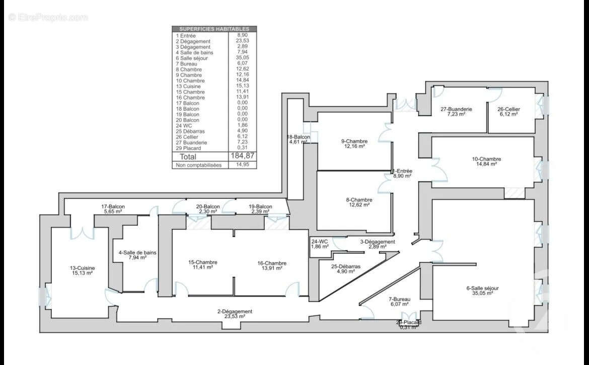 Appartement 185 m² à San-Martino-Di-Lota  - photo 19