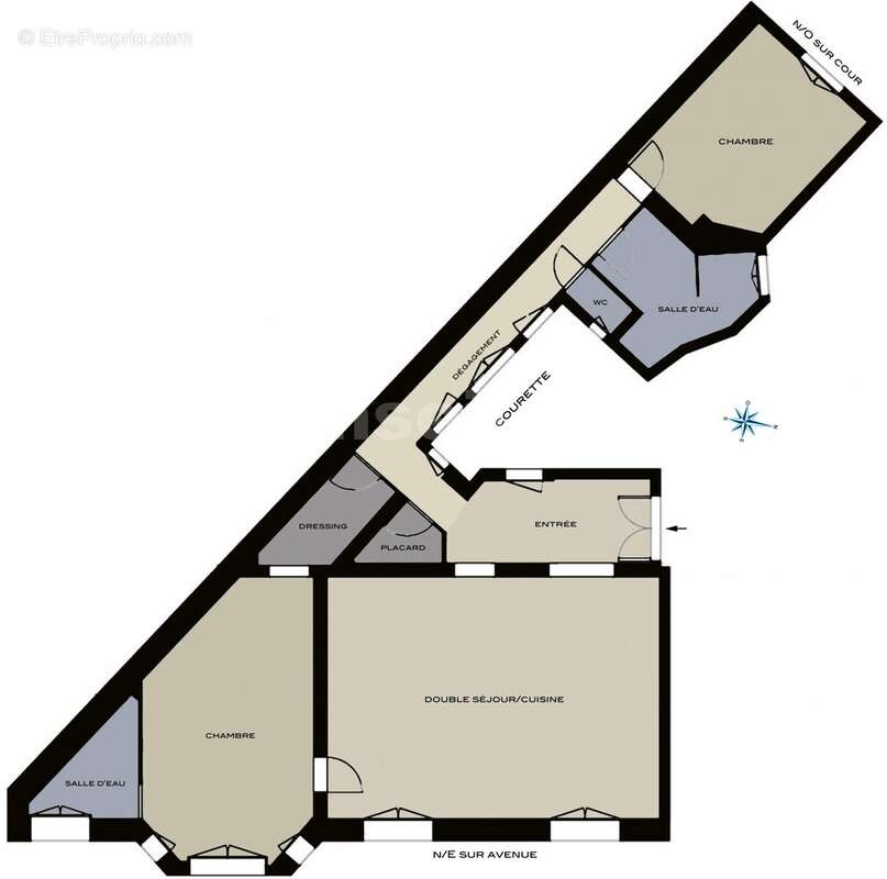 main172-bell-plan - Appartement à PARIS-14E