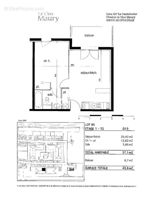 Appartement à MONTAUBAN