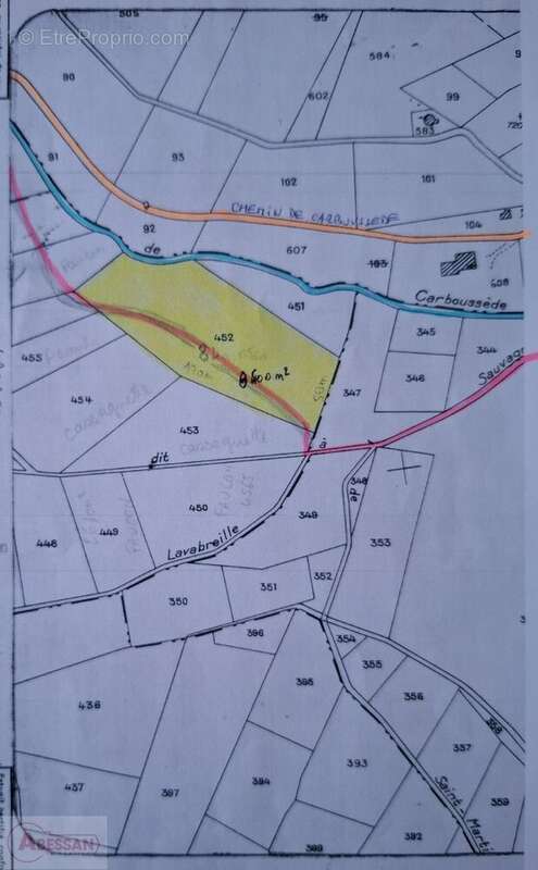 Terrain à SAINT-MARTIN-DE-VALGALGUES